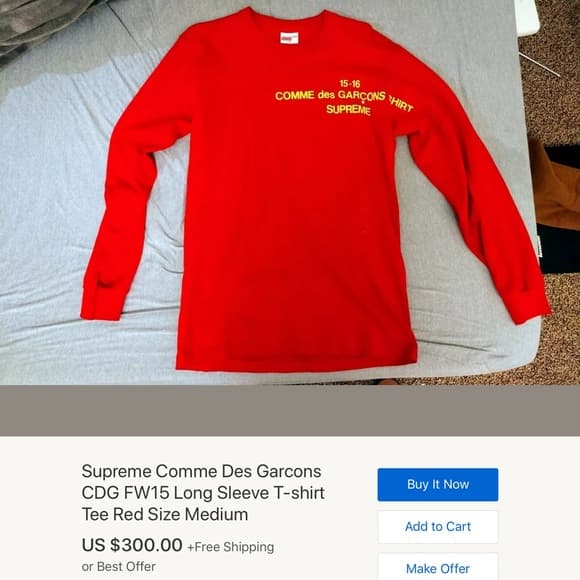 Supreme x Comme Des Garcons Collab long sleeve - Thumbnail 11