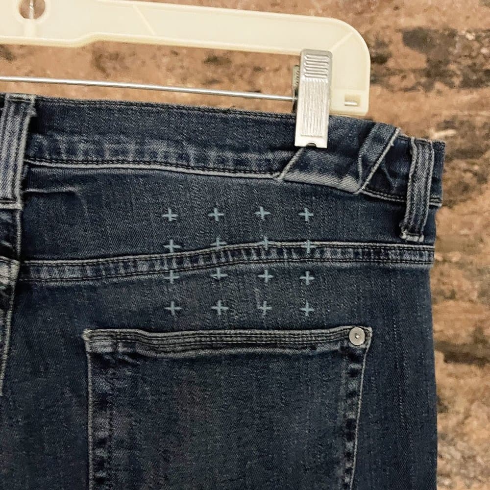Early Ksubi Jeans Overdye Blue Luxury Streetwear Denim 36 - Thumbnail 4