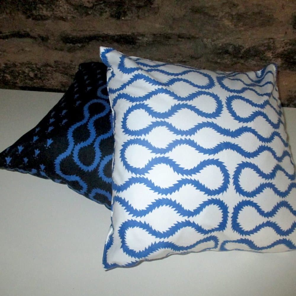 Custom Vivienne Westwood Squiggle inspired cushion - Thumbnail 7