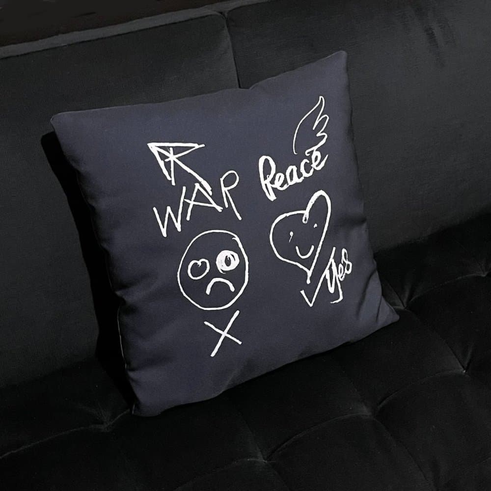 Vivienne Westwood inspired War and Peace cushions - Thumbnail 3