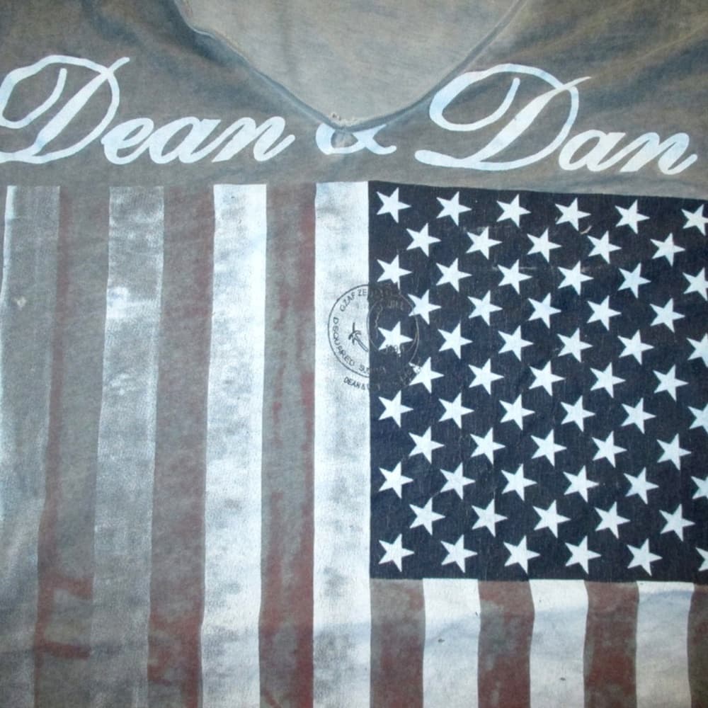 DSQuared2 American flag V Neck t-shirt - Large - Thumbnail 2