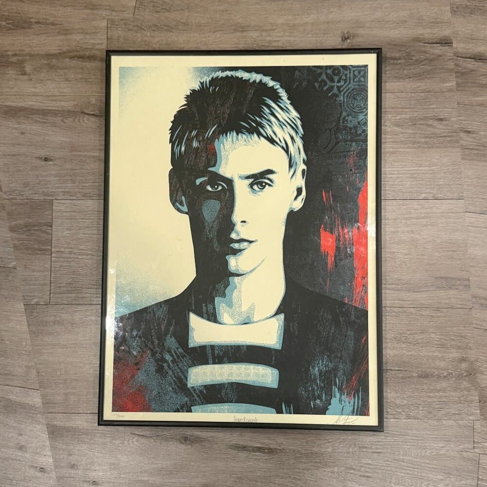 Signed Shepard fairy original The Tranquility of Solitude (Paul Weller) 2025