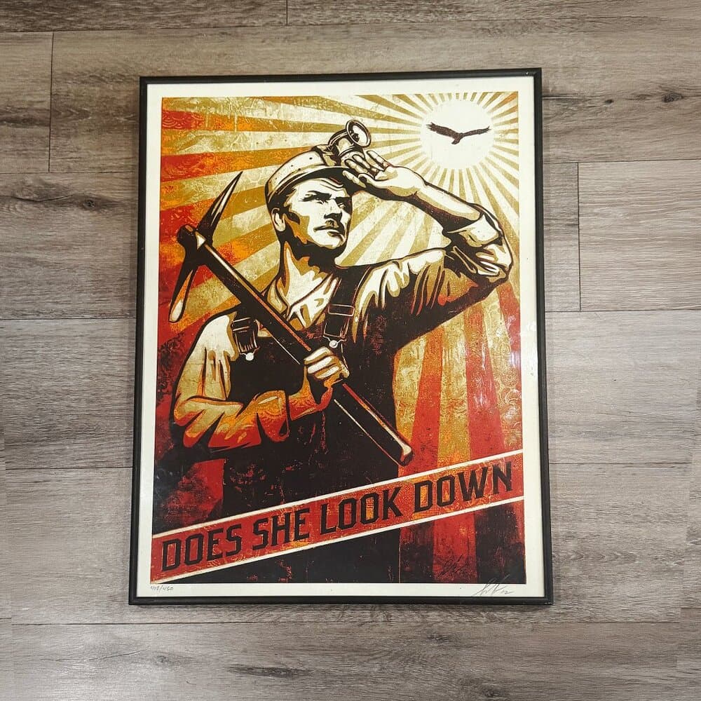 SHEPARD FAIREY "High Flying' Bird"- signed original Print 2012. 408/450 - Thumbnail 7