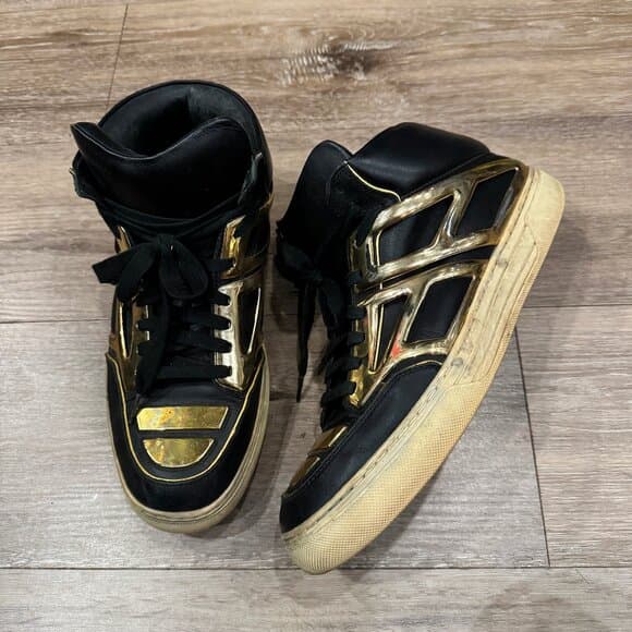 Alejandro Ingelmo Tron high-top - Black and Gold - Size 11 - Thumbnail 6