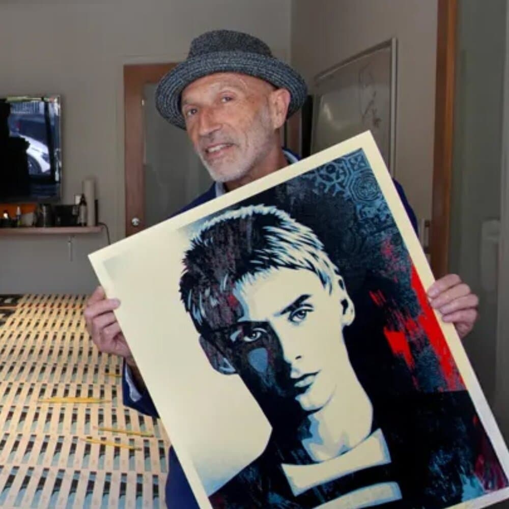 Signed Shepard fairy original The Tranquility of Solitude (Paul Weller) 2025 - Thumbnail 8