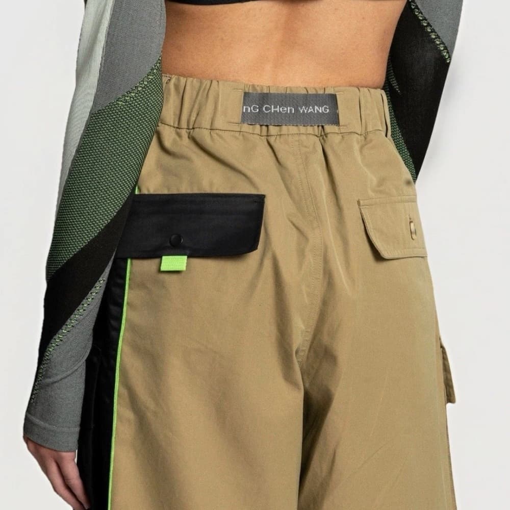 Nike Pro x Feng Chen Wang Cargo Pants in Khaki/Black. size M - Thumbnail 12