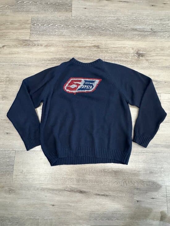 Vintage 55DSL Diesel navy blue knit sweater. Size Large - Thumbnail 6