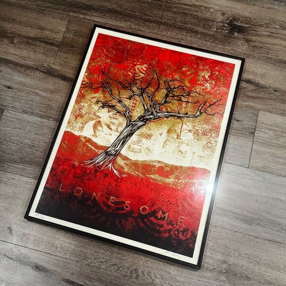 Signed Shepard fairy original “Tom Dula" Signed and numbered #379/450 - Thumbnail 8