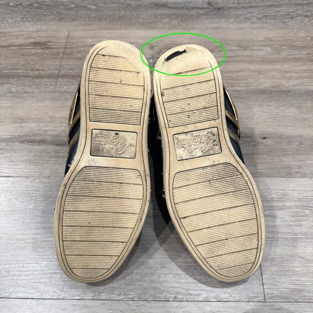 Alejandro Ingelmo Tron high-top - Black and Gold - Size 11 - Thumbnail 4