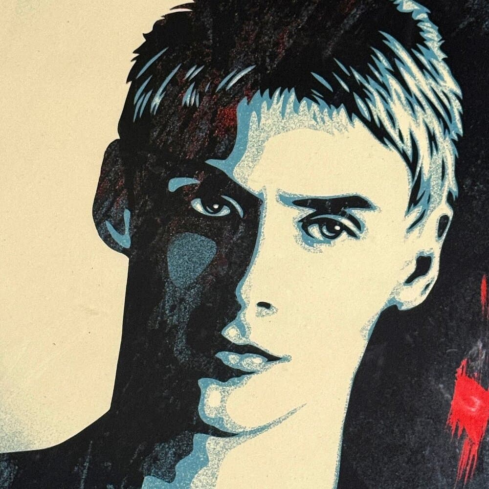 Signed Shepard fairy original The Tranquility of Solitude (Paul Weller) 2025 - Thumbnail 3