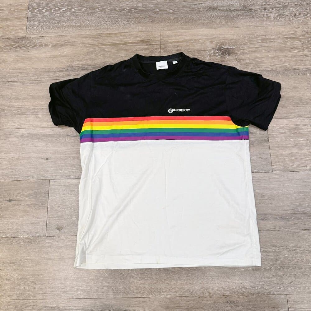 Burberry Riccardo Tisci rainbow 🌈 Unisex T shirt - Thumbnail 2