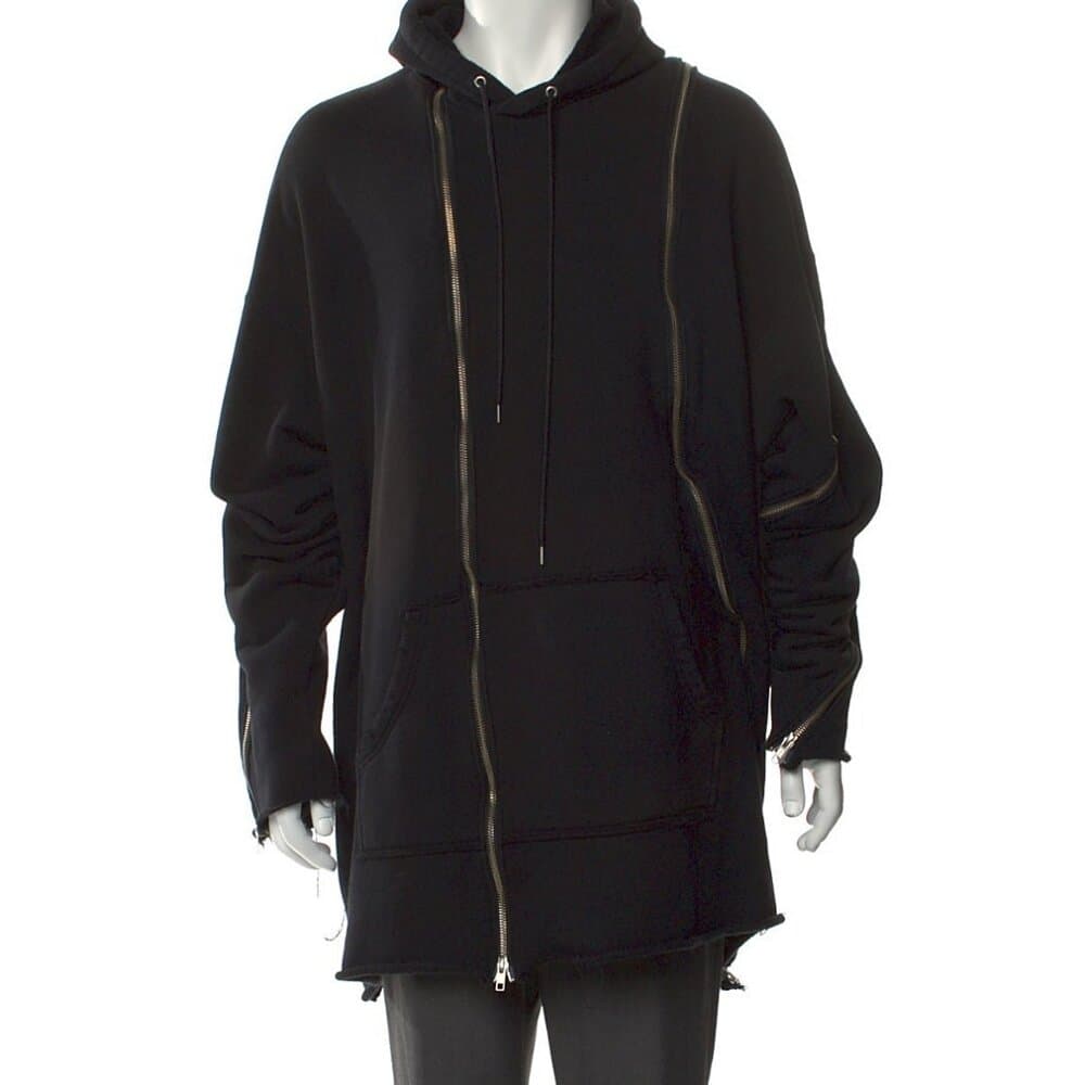 Kidill crew neck hoody with wrap around zip details. XL - Thumbnail 5