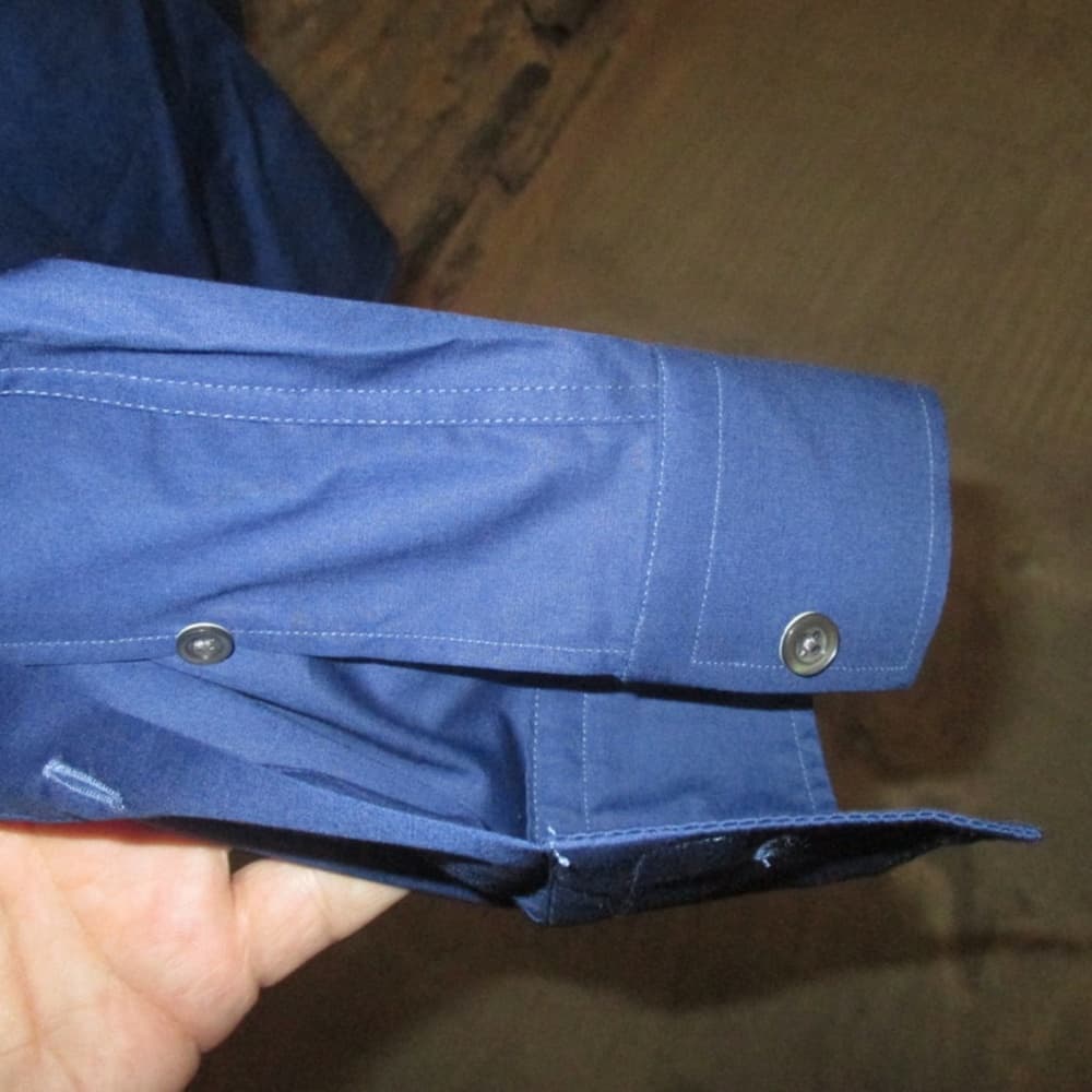 Les Hommes Blue Dress shirt - size 52 - Thumbnail 5