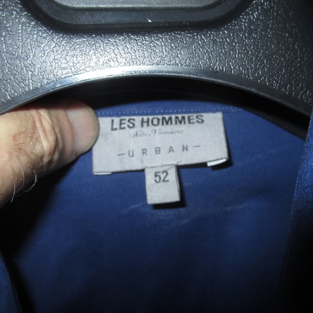 Les Hommes Blue Dress shirt - size 52 - Thumbnail 3
