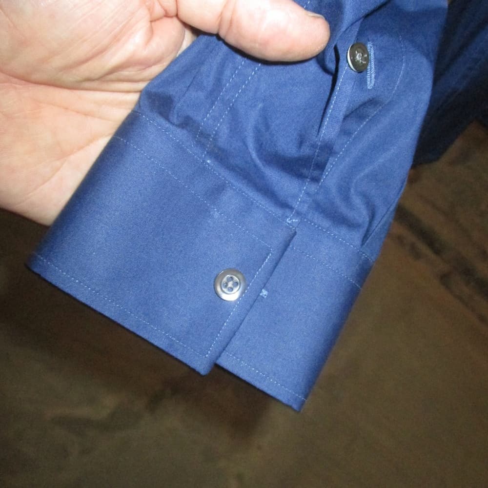 Les Hommes Blue Dress shirt - size 52 - Thumbnail 6