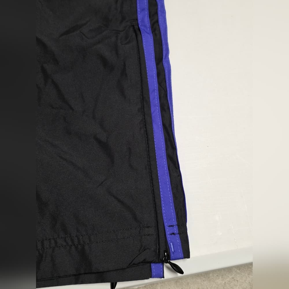adidas Black Joggers with Blue Stripes - Thumbnail 3