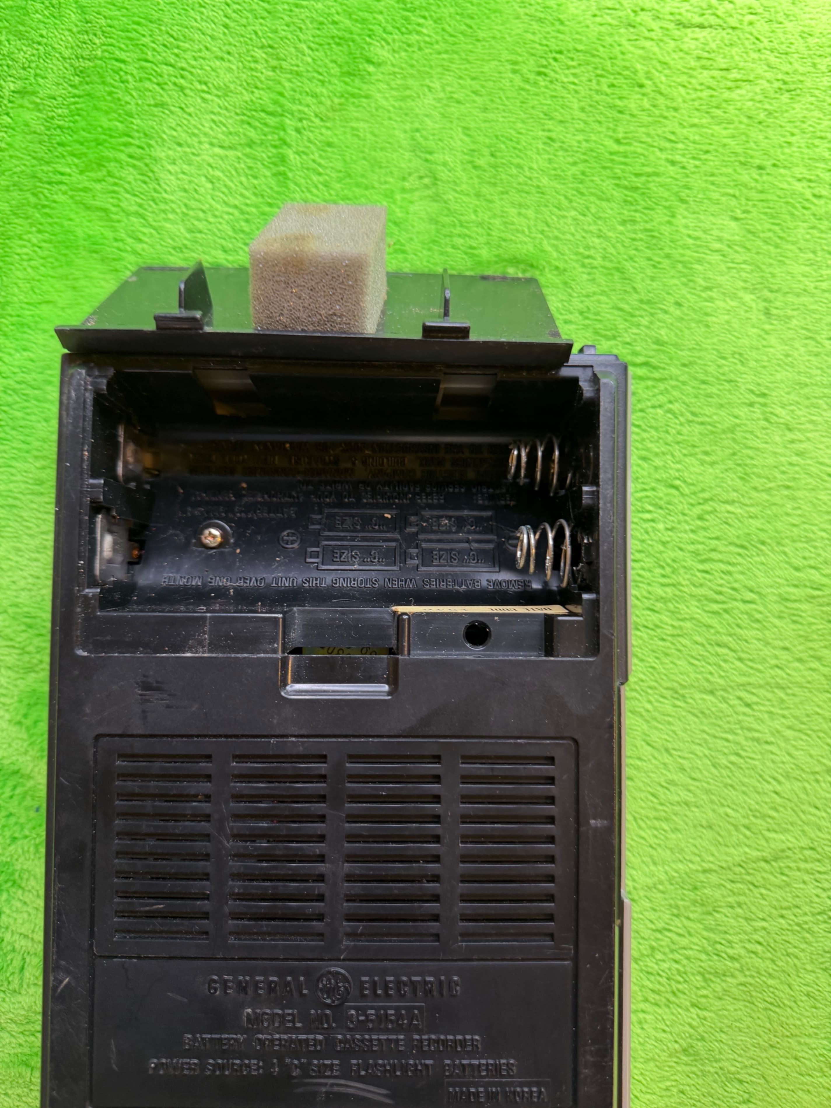 Vtg General Electric SS-2 Silhouette Cassette Recorder 3-5164A Works - Thumbnail 3