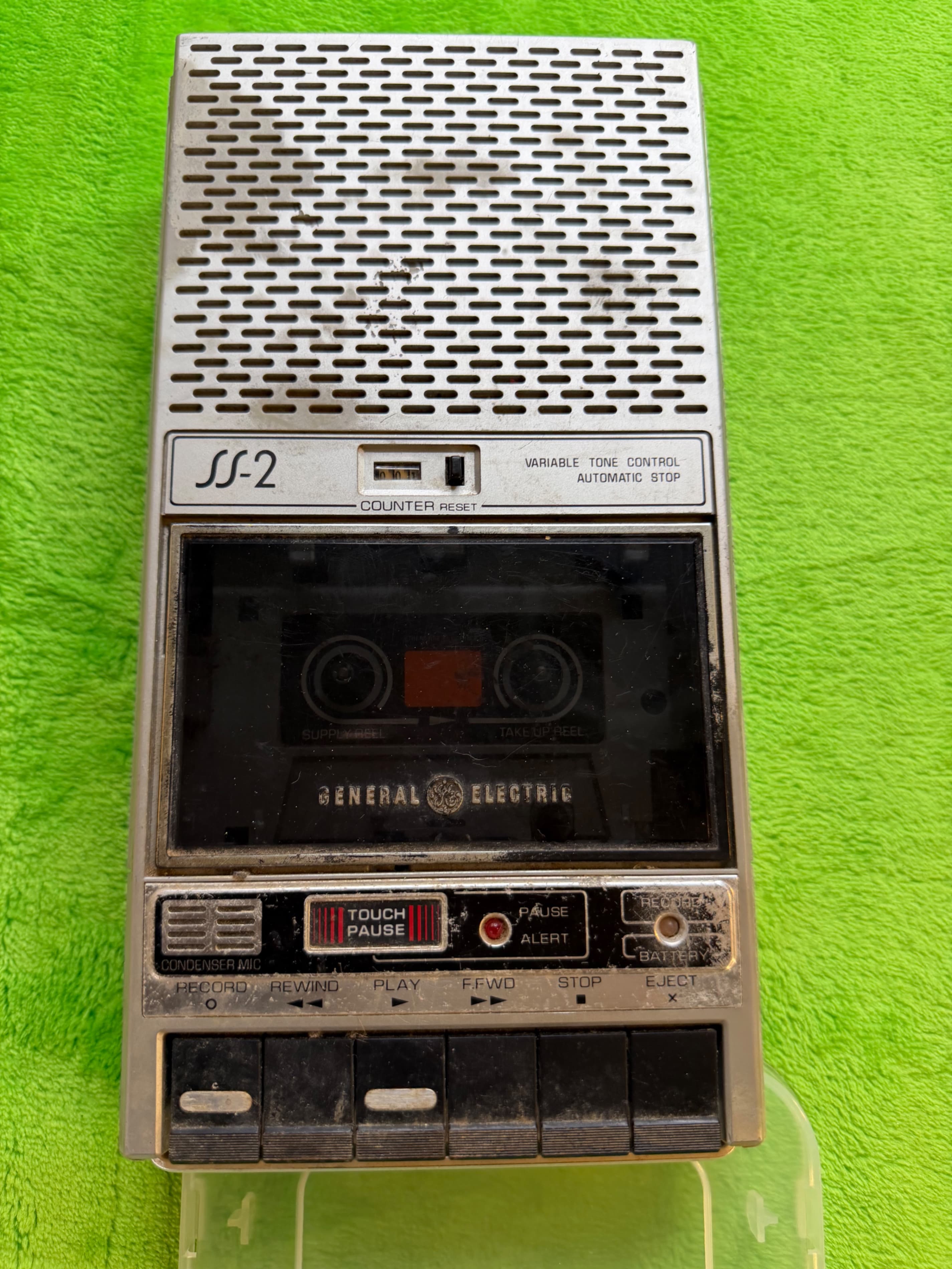 Vtg General Electric SS-2 Silhouette Cassette Recorder 3-5164A Works