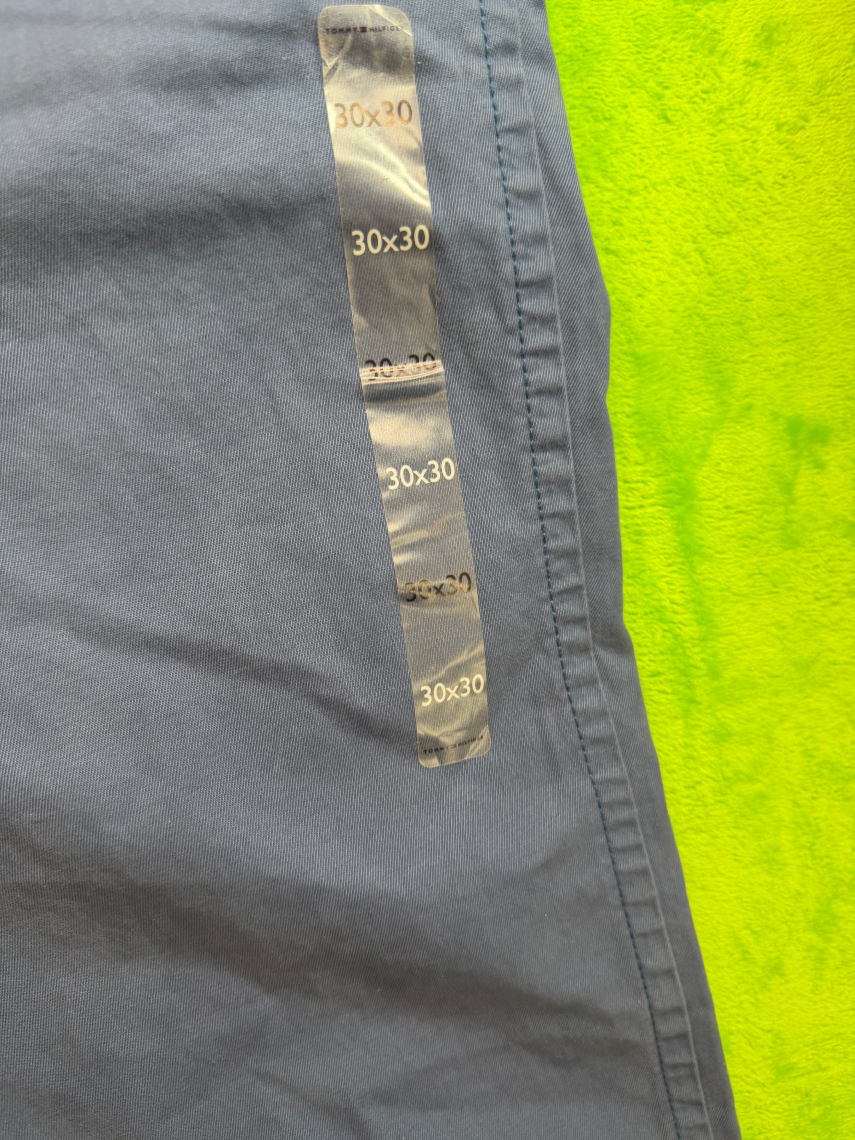 NWT Tommy Hilfiger Classic Fit Chino Pants Sz 30x30 Blue - Thumbnail 7