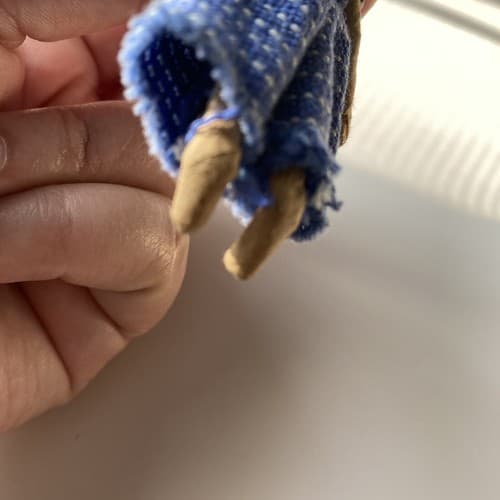 Vintage Guatemalan Worry Doll Brooch Ethnic Handmade Central American Textile - Thumbnail 5