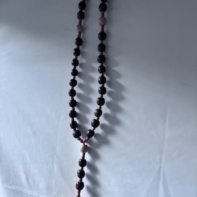 Extra Large Wood Rosary Prayer Beads Laquered Table Top Wall Hanging Catholic - Thumbnail 6