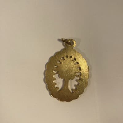 Antique Gold Peoples Eucharistic League Monstrance Sacrament Communion Medal Vtg - Thumbnail 6