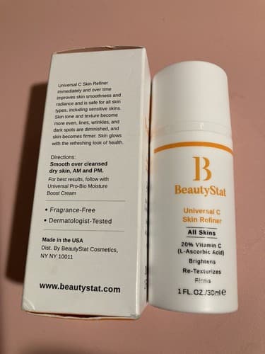 Beauty Stat Universal C Skin Refiner 20% Vitamin C Full Size 30ml/ 1 oz NIB - Thumbnail 5