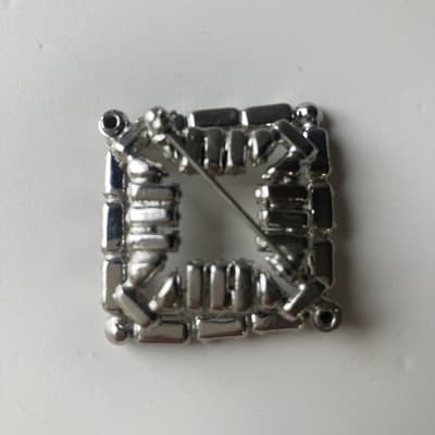 VTG Art Deco Revival Brilliant Clear Layered Rhinestone Baquette Brooch Diamond - Thumbnail 7