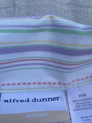 Vintage 90s Fairy Core Cottage Embroidered Plus SIze Shirt 16W Alfred Dunner - Thumbnail 12