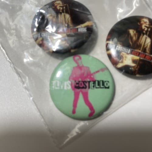 Elvis Costello 2007 Pin Badges Lot of 3 Rock In Roll Music Promos Memorabilia - Thumbnail 5