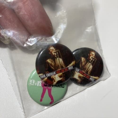 Elvis Costello 2007 Pin Badges Lot of 3 Rock In Roll Music Promos Memorabilia - Thumbnail 8