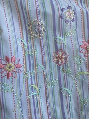 Vintage 90s Fairy Core Cottage Embroidered Plus SIze Shirt 16W Alfred Dunner - Thumbnail 10