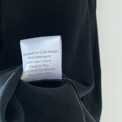 Vintage Texere Silk Womens Black Tank Top Shirt Small Office Siren Minimalist - Thumbnail 5