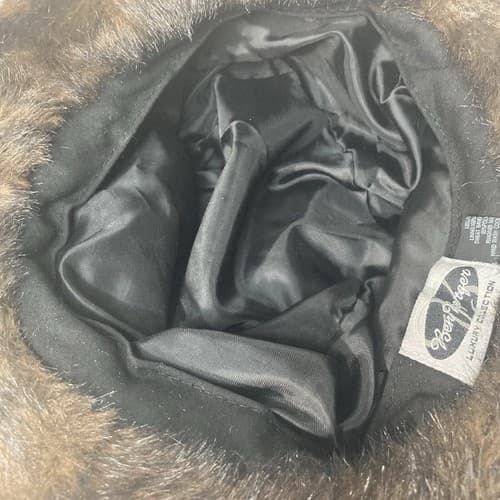 Vintage Faux Fur Brown Bucket style Hat Winter Gear KPOP Idol Style Mob Wife - Thumbnail 7