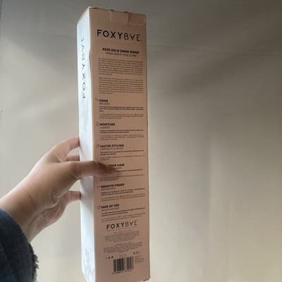 Foxybae Rose Gold 25mm Curling Wand New Boxed Curling Iron - Thumbnail 3