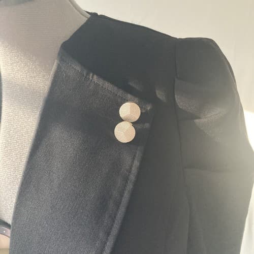 Forever 21 Plus Puff Sleeve Black Blazer XL Peplum Retired Design NWT TWEE 2010s - Thumbnail 4