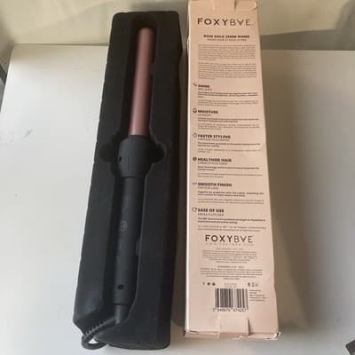 Foxybae Rose Gold 25mm Curling Wand New Boxed Curling Iron - Thumbnail 19