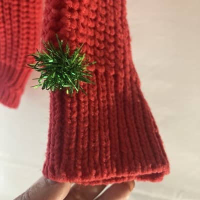 Vintage Mervyns Ugly Christmas Sweater Red Knit Christmas Bulbs Snowflakes Small - Thumbnail 19