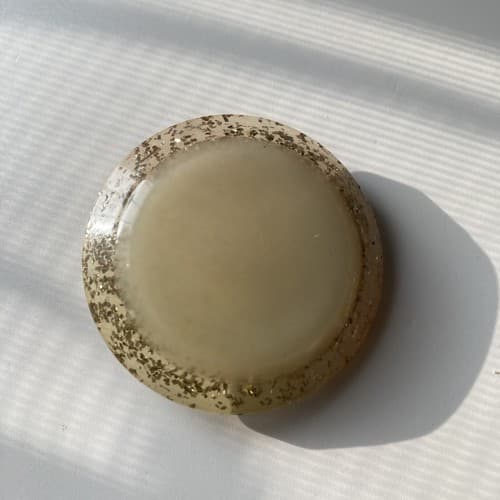 Vintage Lucite Gold Glitter Disk Buttons 3 Pieces Large 2 Inch MCM Collectible - Thumbnail 9