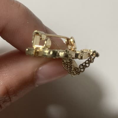 VIntage Deadstock Goldtone JESUS Brooch Pin Religious Catholic Christianity - Thumbnail 6