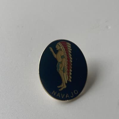 Vintage Native American Navajo Souvenir Enameled Lapel Hat Pin Southwestern - Thumbnail 3