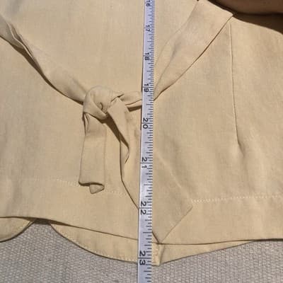Vintage Silk Cream Blouse Shirt Womens Medium Office Siren Core Quiet Luxury - Thumbnail 17