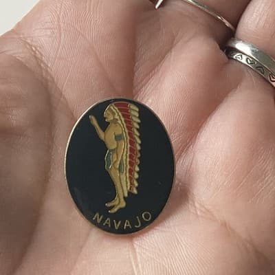Vintage Native American Navajo Souvenir Enameled Lapel Hat Pin Southwestern - Thumbnail 6