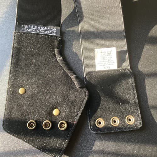 VTG Deena & Ozzy Embellished Elastic Belt Stones Jewels Large Y2K Indie Sleaze - Thumbnail 9