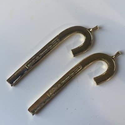 1983 Wallace Silversmiths Cinnamon Candy Cane Ornaments VTG Set Of 2 Boxed Xmas - Thumbnail 11