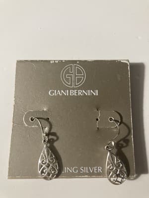 Giani Bernini Sterling 925 Filigree Teardrop Dangle Earrings NWT READ DESCRIP - Thumbnail 8