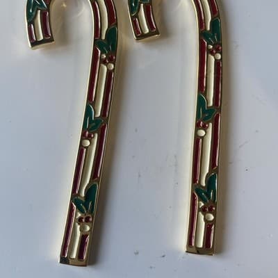 1983 Wallace Silversmiths Cinnamon Candy Cane Ornaments VTG Set Of 2 Boxed Xmas - Thumbnail 7