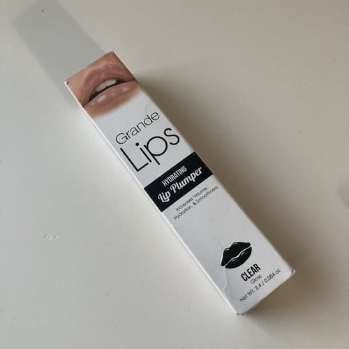 GRANDE LIPS CLEAR GLOSS LIP PLUMPER FULL SIZE 2.4 / 0.084 oz New With Box - Thumbnail 7