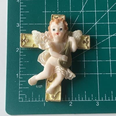 Vintage Y2K Fiore Angel Cherub Resin Magnets 2pc DEADSTOCK Angel Core Heavenly - Thumbnail 4
