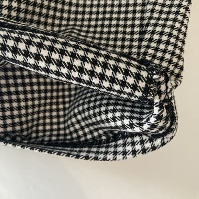 Womens Houndstooth Bike Shorts Office Sire Core Club Wear Indie Sleaze Large VTG - Thumbnail 7